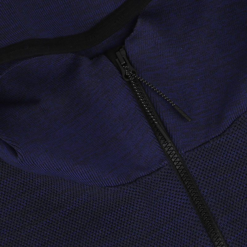 мужская синяя толстовка Nike Tech Knit Windrunner 728685-451 - цена, описание, фото 3